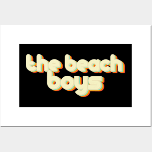 vintage color the beach boys Posters and Art